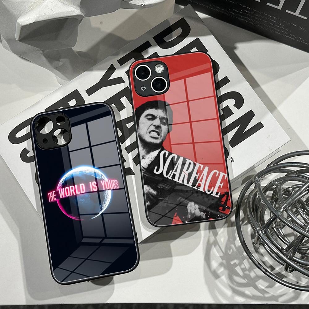 Apple Iphone 15 - S-Scarface 1983 Pacino Film Handyhülle Gehärtetes