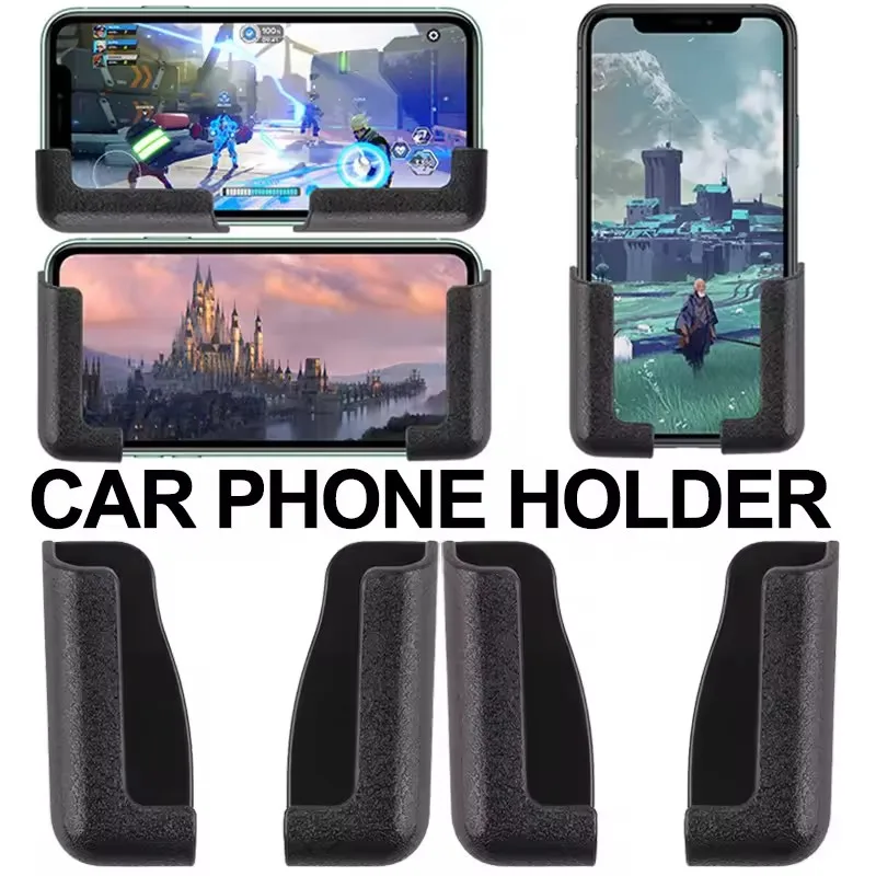 Phone Accessories Holder Car - Multifunktionaler Auto-Handyhalter, tragbar, mit Klebehaken, leicht,